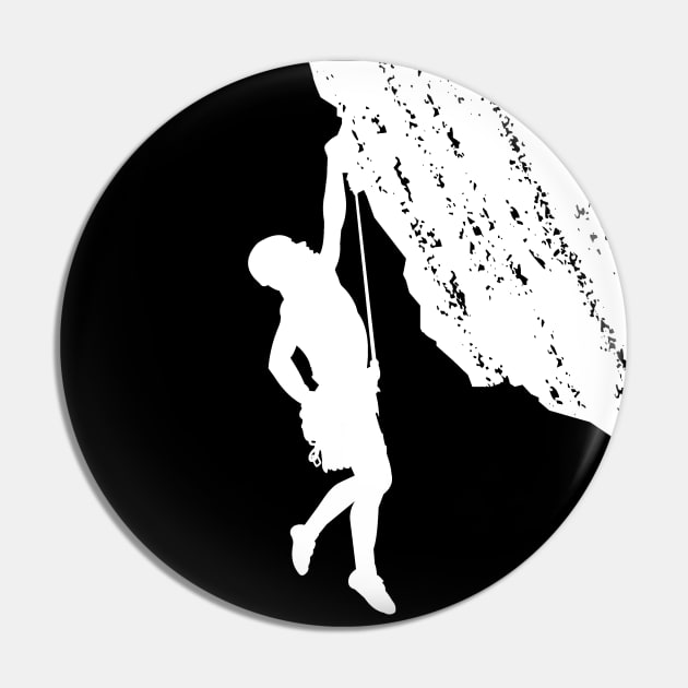 Rock climbing gift Pin by Tesszero