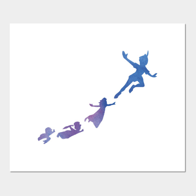 Wallpaper Peter Pan Silhouettes Peter Pan Posters And Art Prints Teepublic For iPhone