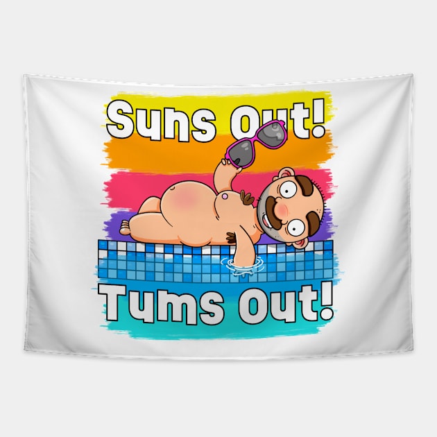 Suns out! Tums out! (Alternative Version) Tapestry by LoveBurty