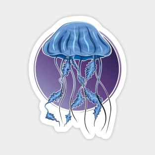 Jellyfish in purple Magnet