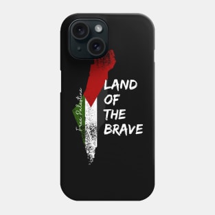 Free Palestine Land of the Brave Phone Case