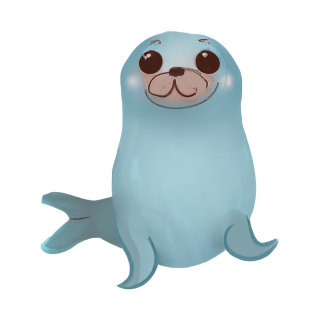 Cute Seal Drawing by Play Zoo