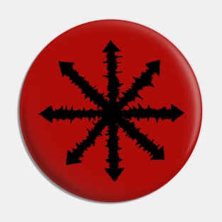 Spiky Chaos Star (Black) Pin