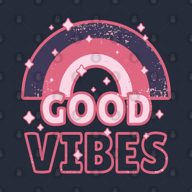 Pink Rainbow and Good Vibes by dkdesigns27