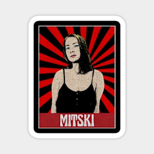 Vintage Mitski 1980s Pop Art Magnet