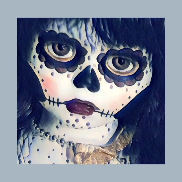 Somber Sugar Skull Girl by ReanimatedStore