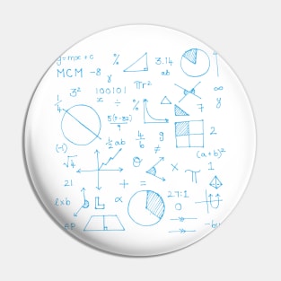 Math formulae (blue) Pin