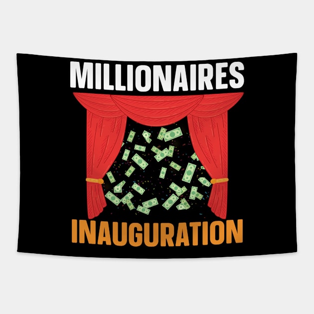 Millionaires Inauguration Tapestry by Cashflow-Fashion 