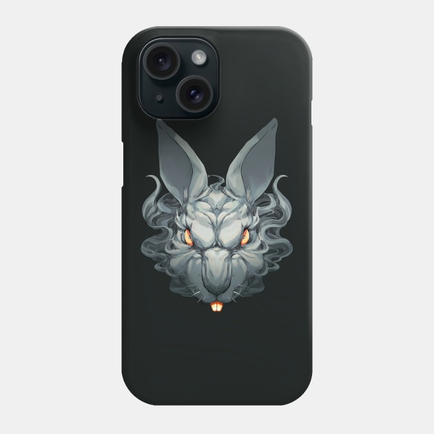 Cool Rabbit Phone Case by clgtart