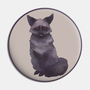 Mystical magic black fox. Pin