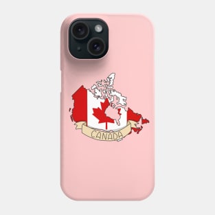 Canada Flag Map Phone Case