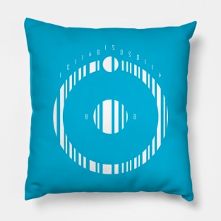 Dr Manhattan Bar Code (WHITE) Pillow