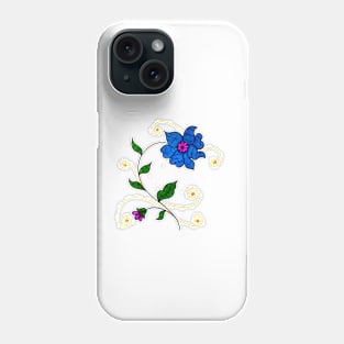 blue floral Phone Case