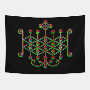 Voodoo Psychedelic Veve Tapestry