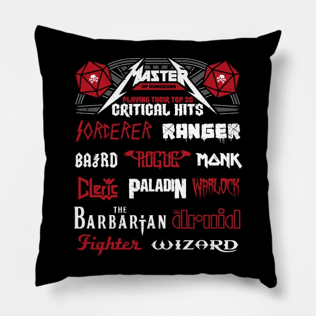 Master of Dungeons Festival Shirt Pillow by RetroReview