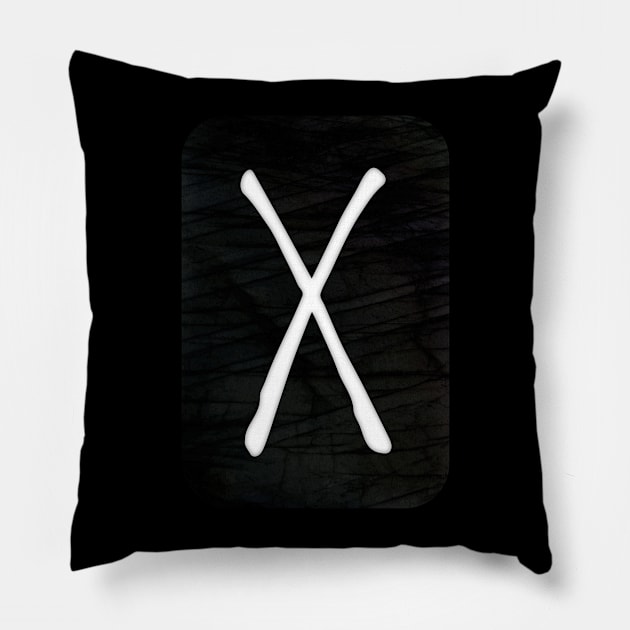 Gebo | Elder Futhark Runes Pillow by wildtribe