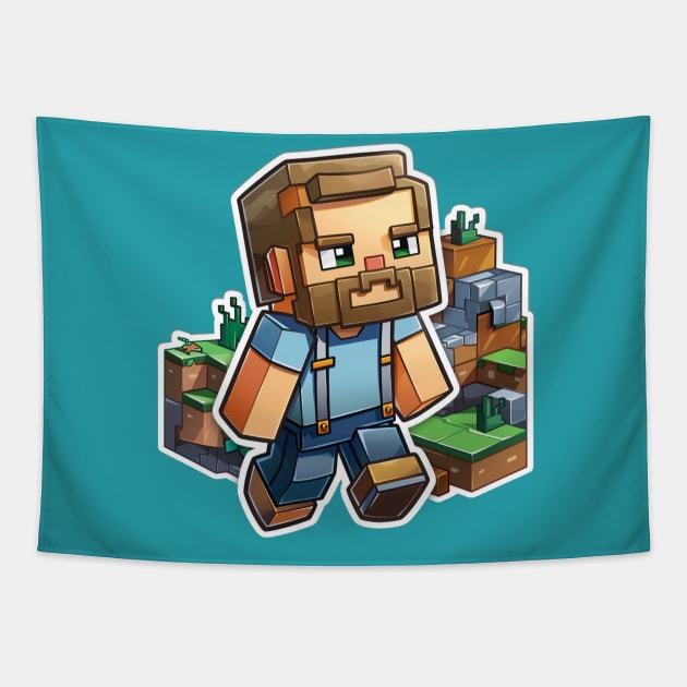 The Minecraft Tapestry by B&C Fashion