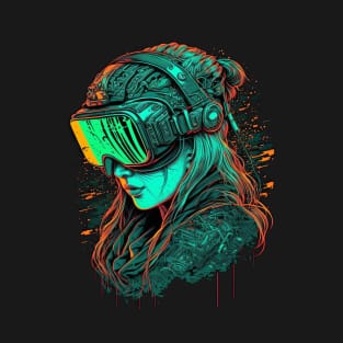 Cyberpunk VR Girl T-Shirt