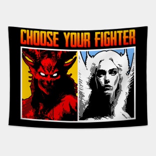 Choose Your Fighter / Angel vs Demon Tapestry