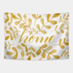 Watercolor home foliage - yellow Tapestry