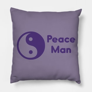Peace Man Ying Yang Pillow