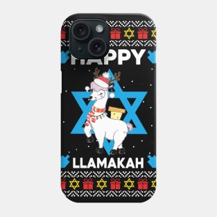 Happy Llamakah Jewish Hanukkah Llama Gift Phone Case