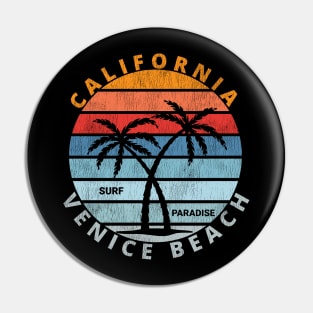 California Surf Paradise Vintage Pin