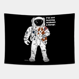 Corgi and Astronaut Tapestry