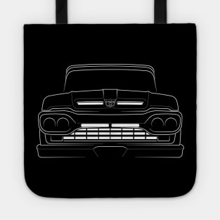 front/profile - 1960 Ford F-100 - stencil, white Tote