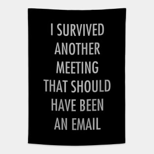 I survived another meeting that should have been an email Tapestry