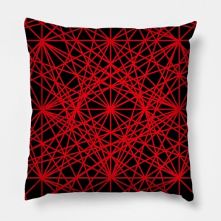 Red Tesseract Pillow