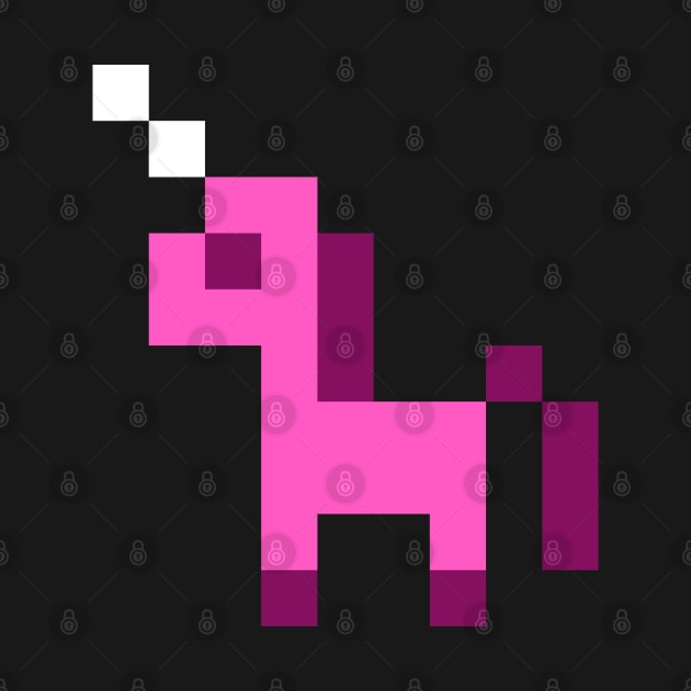 Pink Pixel Unicorn by Bumblebeast