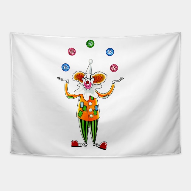 Circus Clown Tapestry by Scratch