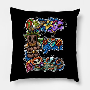 Doodle Monster E Pillow