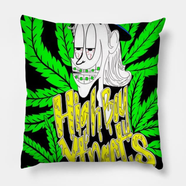 Old School Highboy Logo Pillow by Highboyxtracts