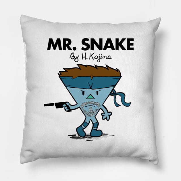 Mr Snake Pillow by DCLawrenceUK