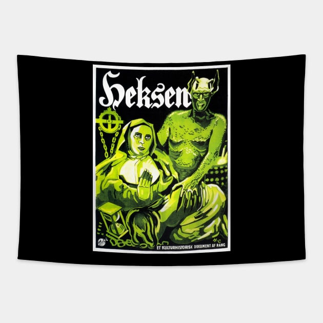 Häxan: Witchcraft Through the Ages (Swedish Poster, 1922) Tapestry by Scum & Villainy