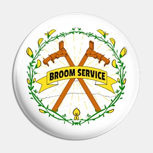 Broom Service Fancy Rust Pin