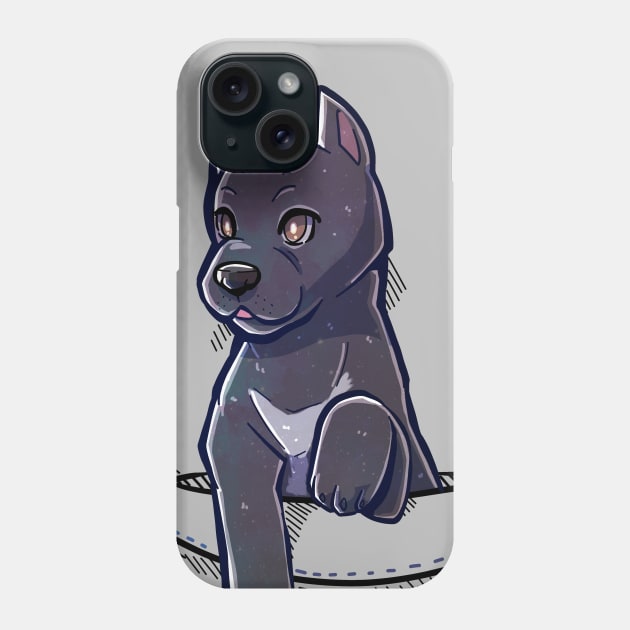 Pocket Cute Cane Corso Dog Phone Case by TechraPockets