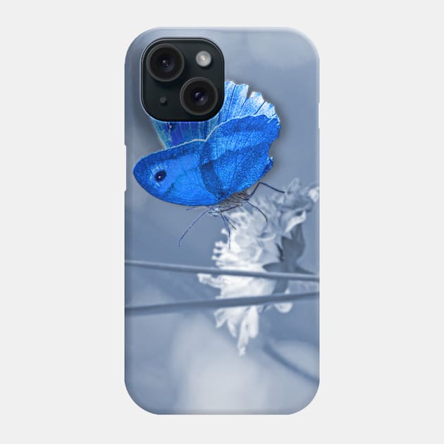 Blue butterfly Phone Case by Sinmara