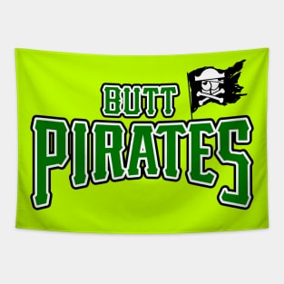 Butt Pirates Green Tapestry