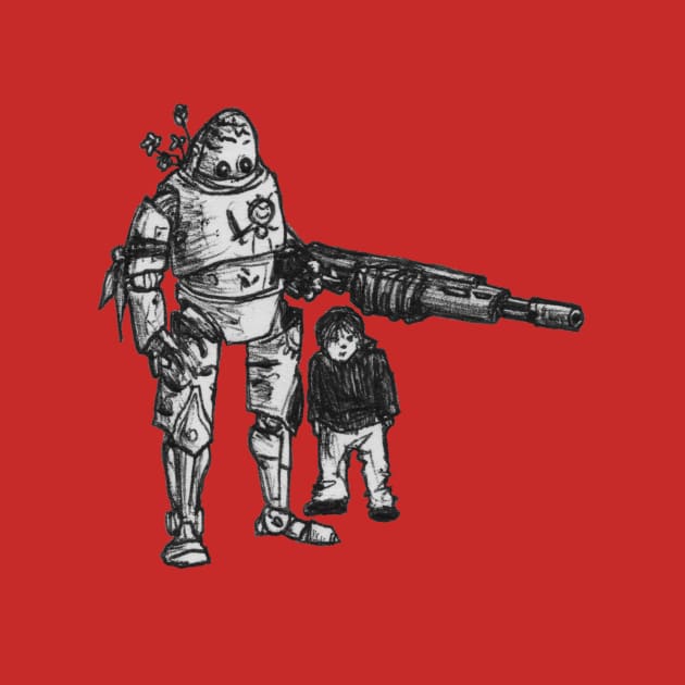 Boy and Bot by Hominid