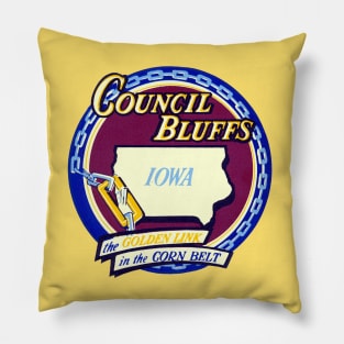 1950 Council Bluffs Iowa Pillow