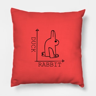 Duck Rabbit Chart Pillow