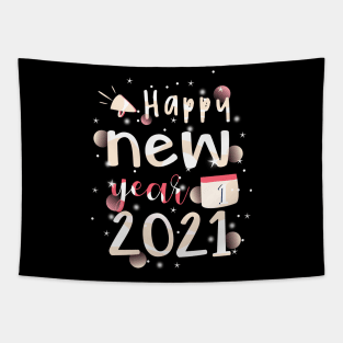Happy new year 2021 handlettering Tapestry