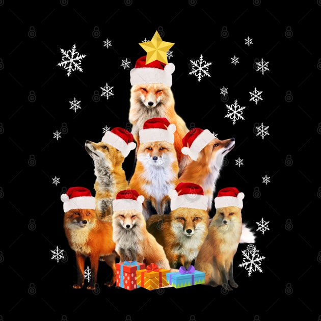 christmas fox tree  for upcoming Xmas holidays by reginaturner