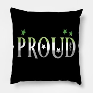 Proud aromantic Pillow