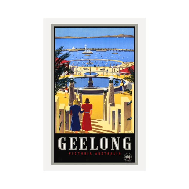 Geelong Australia Vintage Poster 1930 by vintagetreasure