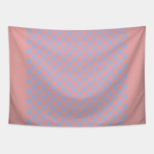 Wonky Checkerboard, Pink and Lavender Tapestry