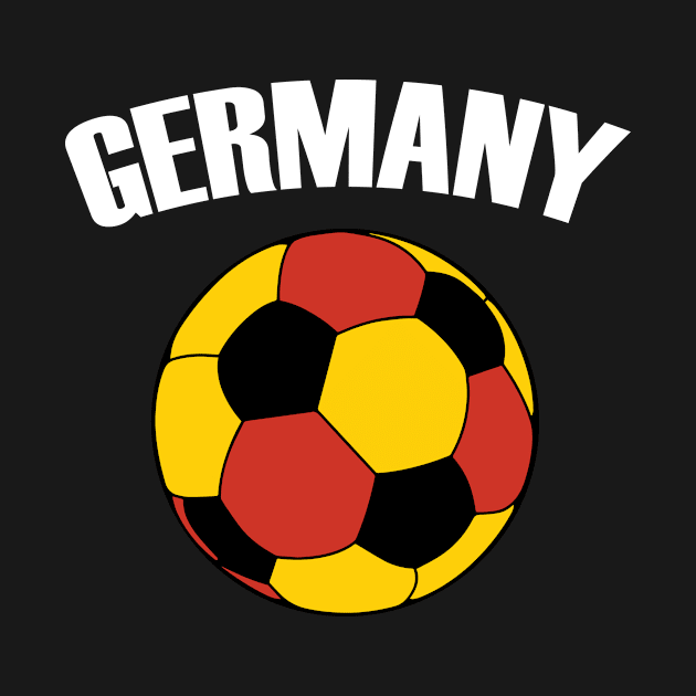 Germany Football - German Flag Soccer Ball by TheInkElephant